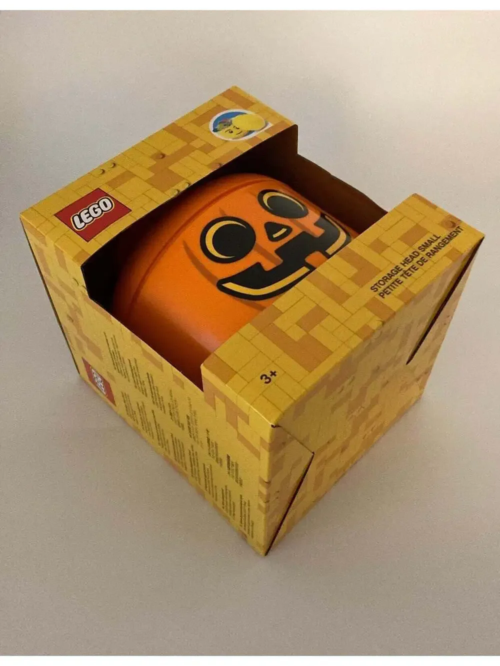 Lego Storage Head Halloween Pumpkin